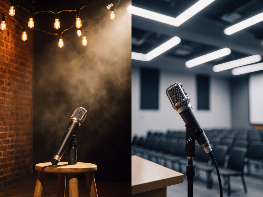 Comedy Laughter vs Educational Lecture Mics: Clear Comparison