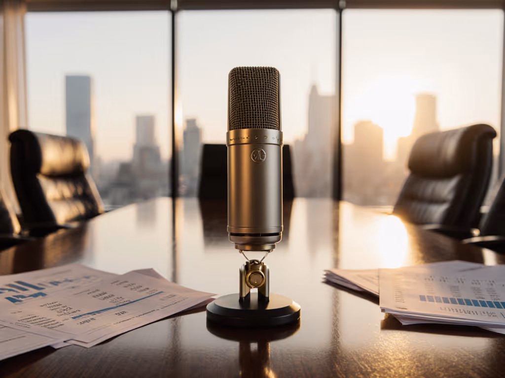 Professional Podcast Microphones: Finance Boardroom Clarity